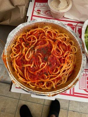 Spaghetti 106. Pasta with Traditional Italian Tomato Sauce