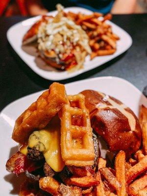 Chicken and Waffle Burger