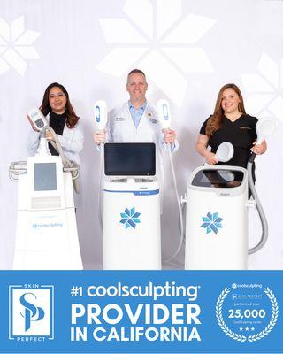 Skin Perfect Medical is the #1 CoolSculpting provider in California, with more than 25,000 treatments performed!