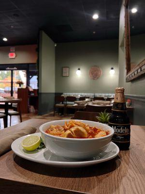 Menudo, breakfast of champions!