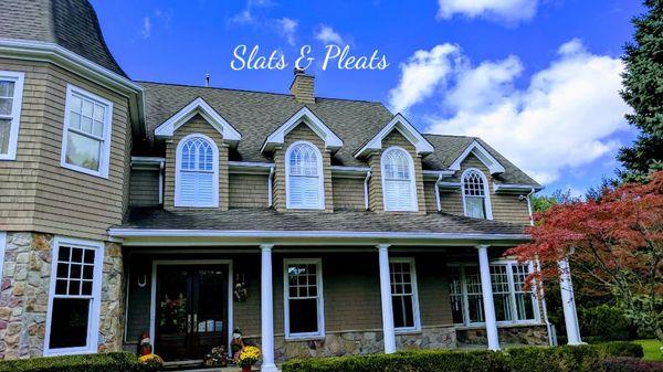 Norman Archtop Plantation Shutters in Colts Neck NJ by Slats & Pleats