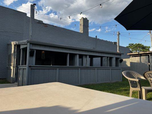 Covered patio