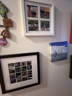 Gallery prints framed and a canvas print