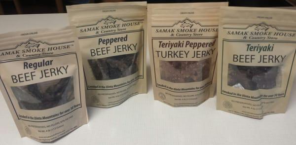 Just 4 of the yummy jerkey