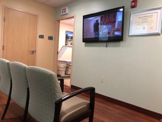 Mammogram waiting room