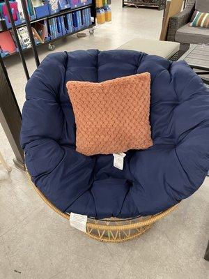 Wicker steel swivel papason chair $199. I want!