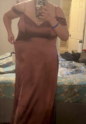 Before, dress way too big