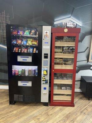 Vending machine & stocked cigar case!