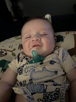 My happy milk drunk baby