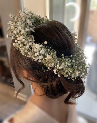 Flower girl hair style