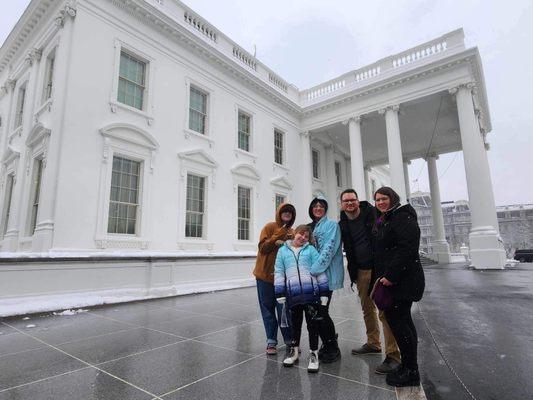 My Wife, Friends, and I at the White House