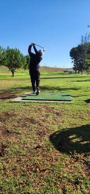 Great swing at Pico Rivera golf