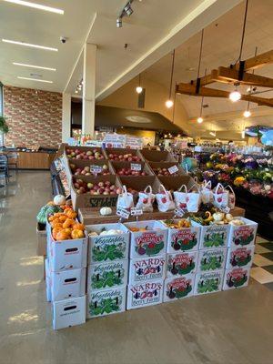 The Interior with lots of Fruits & Vegetables @ Ring Brothers Marketplace in Dennis Cape Cod MA Fall of 2020