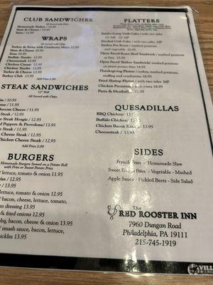 Menus