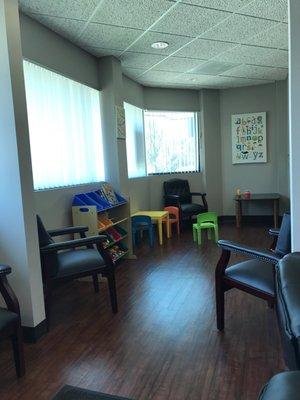 Children's area in the waiting room.