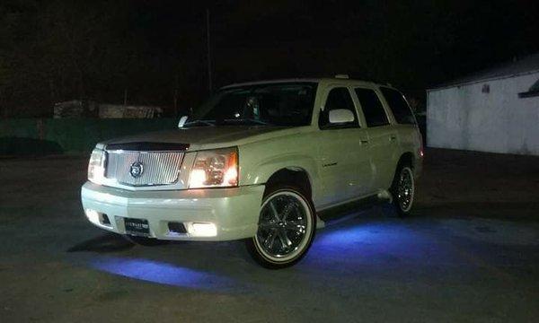 Jb sound did a good quality job on adding my underground glow leds too my escalade!