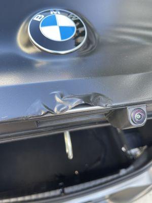 Rear trunk lid after 4 months