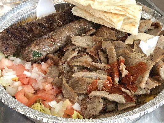 Kofta and Gyro Platter