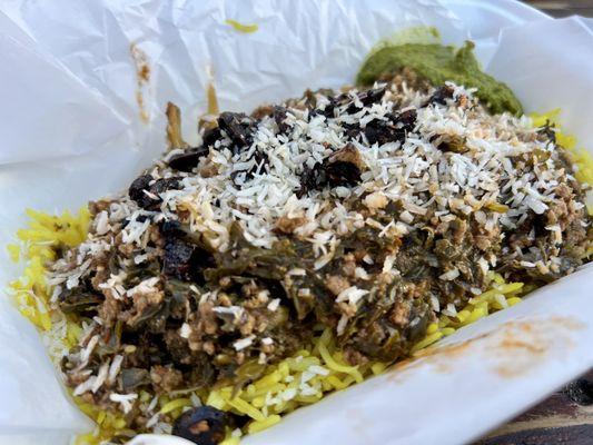 Kalonji kale keema bowl (lamb & kale)