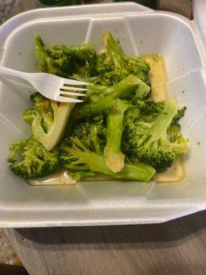 Broccoli; pretty good, but they forgot the corn.