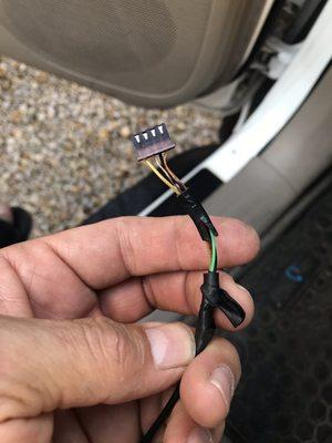 Sensor connector damage