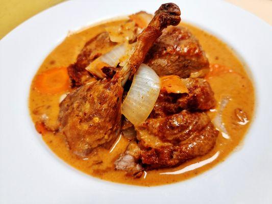 Massaman Curry with Crispy Duck