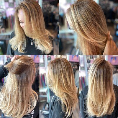 Multidimensional full highlight/low light and full balayage