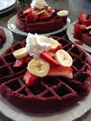 Red Velvet Waffles - YUM!!!