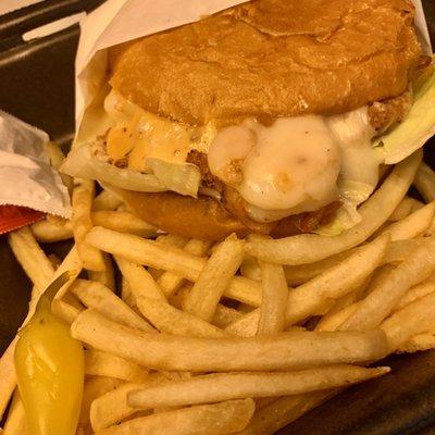 Hawaiian Shrimp Burger is a must-try. Our favorite!