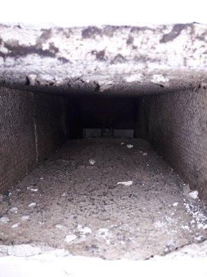 Before Air Duct Cleaning - covered with dust and debris (5)