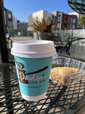 Latte and baklava