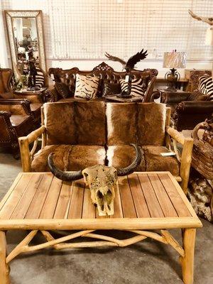 They had some pretty "wild" sets in stock. Perfect for hunting lodge, or animal enthusiasts