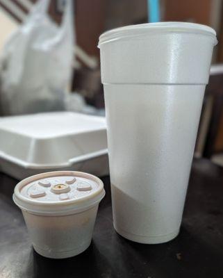 Horchata $4.50. Small side order of birria consumme.