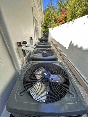 Hvac condenser installation