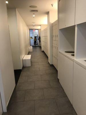 Hallway with lockers