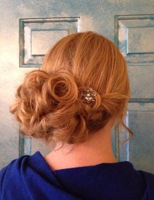 Hair style by Stephanie Crosby