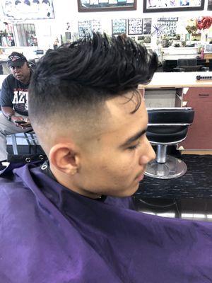 Skin fade haircut