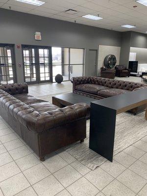 Leather couches