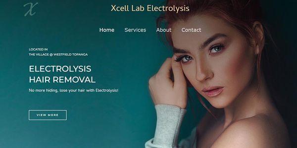 New Project Website Design | Company: X-cell Lab Electrolysis | More Info:
 https://zigmaforce.com/web-design-projects