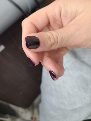 Thats blood under my thumbnail that is cut way too short and uneven