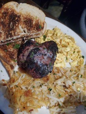 Steak and eggs