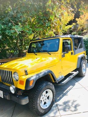 The Jeep after repairs.