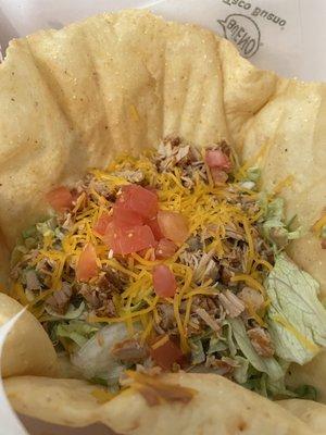 My taco salad. It was less than 1/3 of the bowl