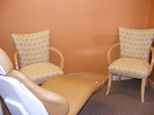 Private rooms are available for your appointments.