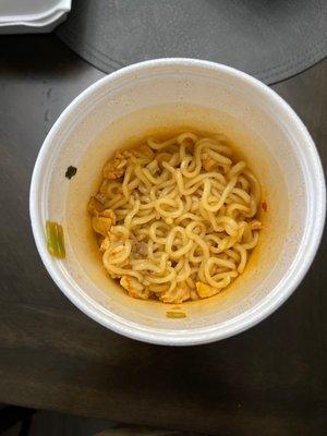 "Ramen" with chicken...Not good at all...