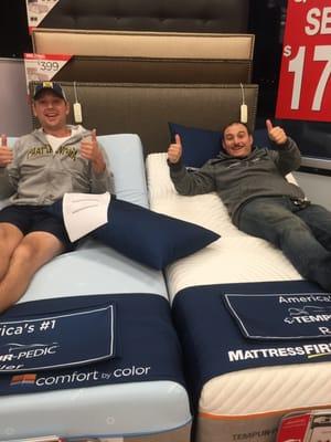 Thanks to the Sarah and Annelle for hooking us up with some great mattresses! Go see them!