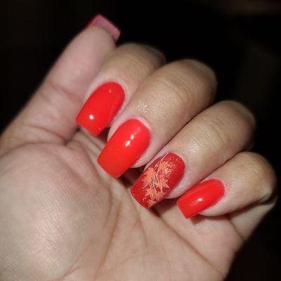 Super cute fall nails!!