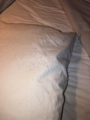 Stains on pillows