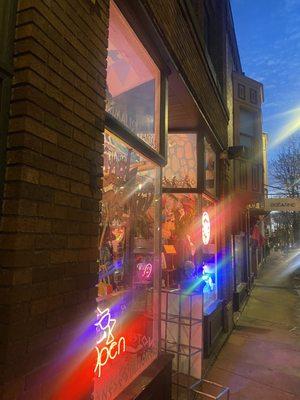 20 December 2023 -- Outside Himiko's Cool World shop in the Gordon Square neighbourhood of Cleveland, Ohio (Japanese stationery, gifts, etc)