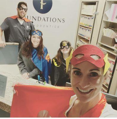 Having a super Halloween at Foundations!